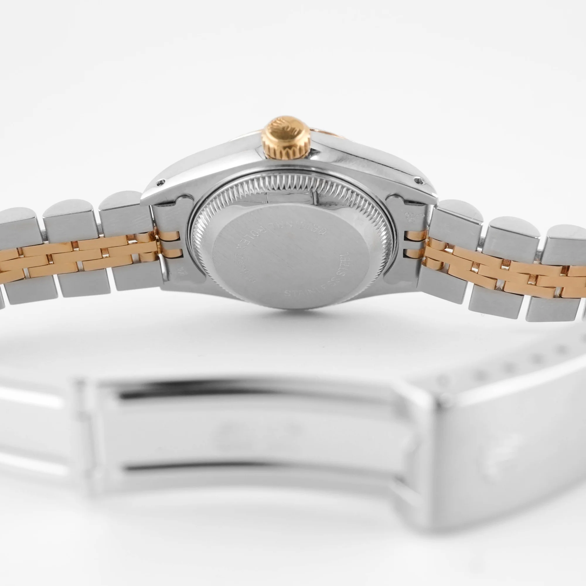 Rolex 69173 Lady-Datejust 26 mm Champagne Index Dial Jubilee Bracelet Box and Papers 1988 - Image 10