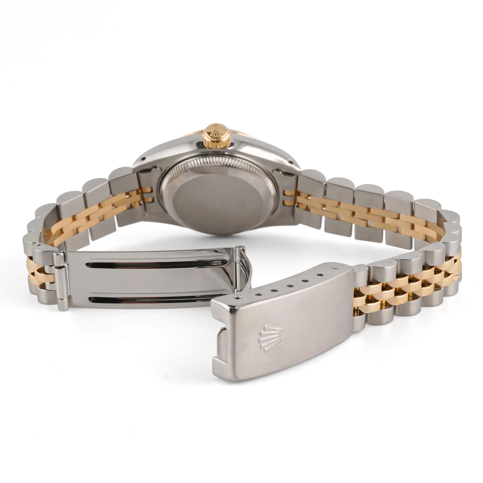 Rolex 69173 Lady-Datejust 26 mm Champagne Index Dial Jubilee Bracelet Box and Papers 1997 - Image 5