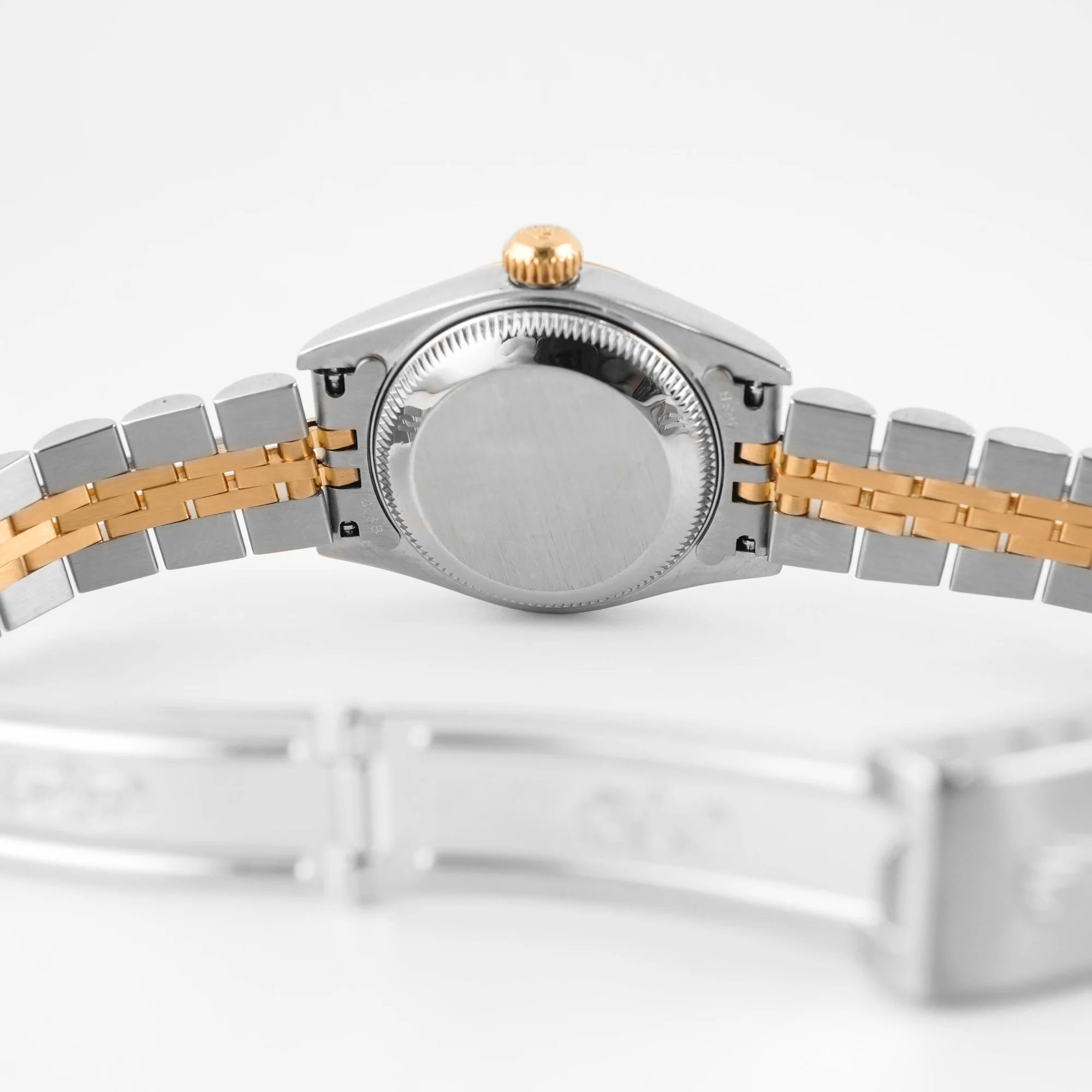 Rolex 69173 Lady-Datejust 26 mm Champagne Index Dial Jubilee Bracelet Box and Papers 1999 - Image 10