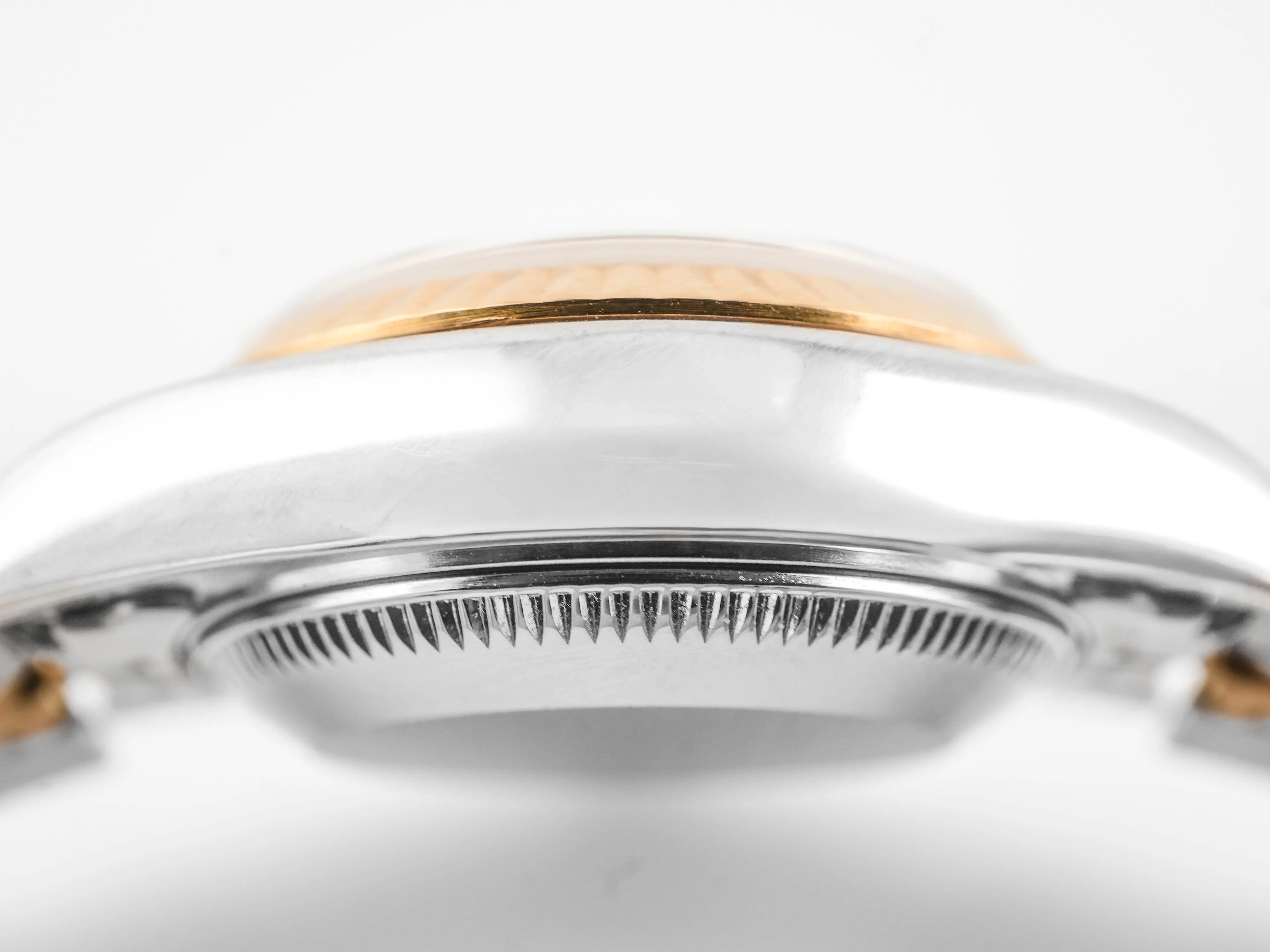 Rolex 69173 Lady-Datejust 26 mm Champagne Linen Stick Dial Jubilee Bracelet Box and Papers 1997 - Image 8