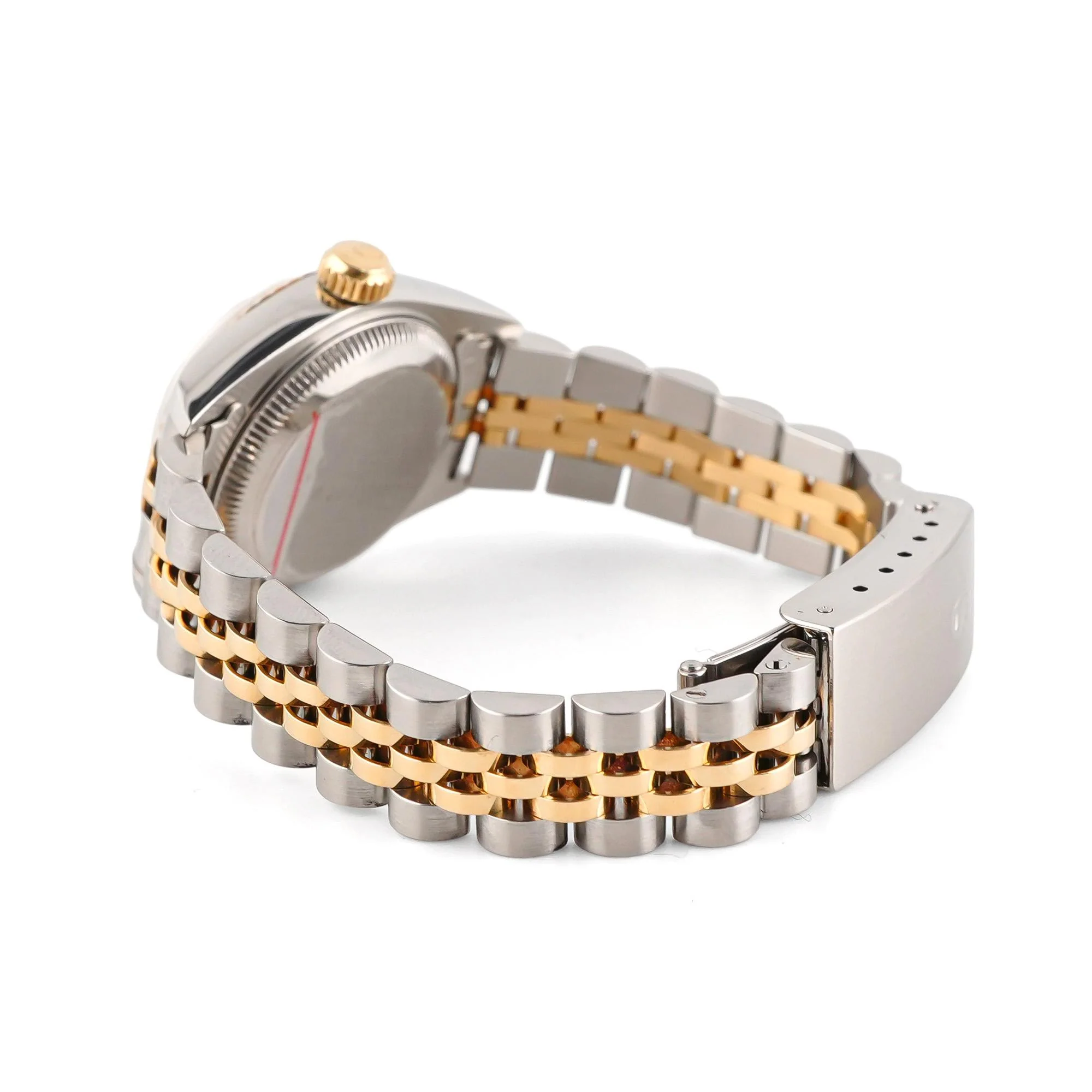 Rolex 69173 Lady-Datejust 26 mm Champagne Roman Dial Jubilee Bracelet Box and Papers 1994 - Image 5