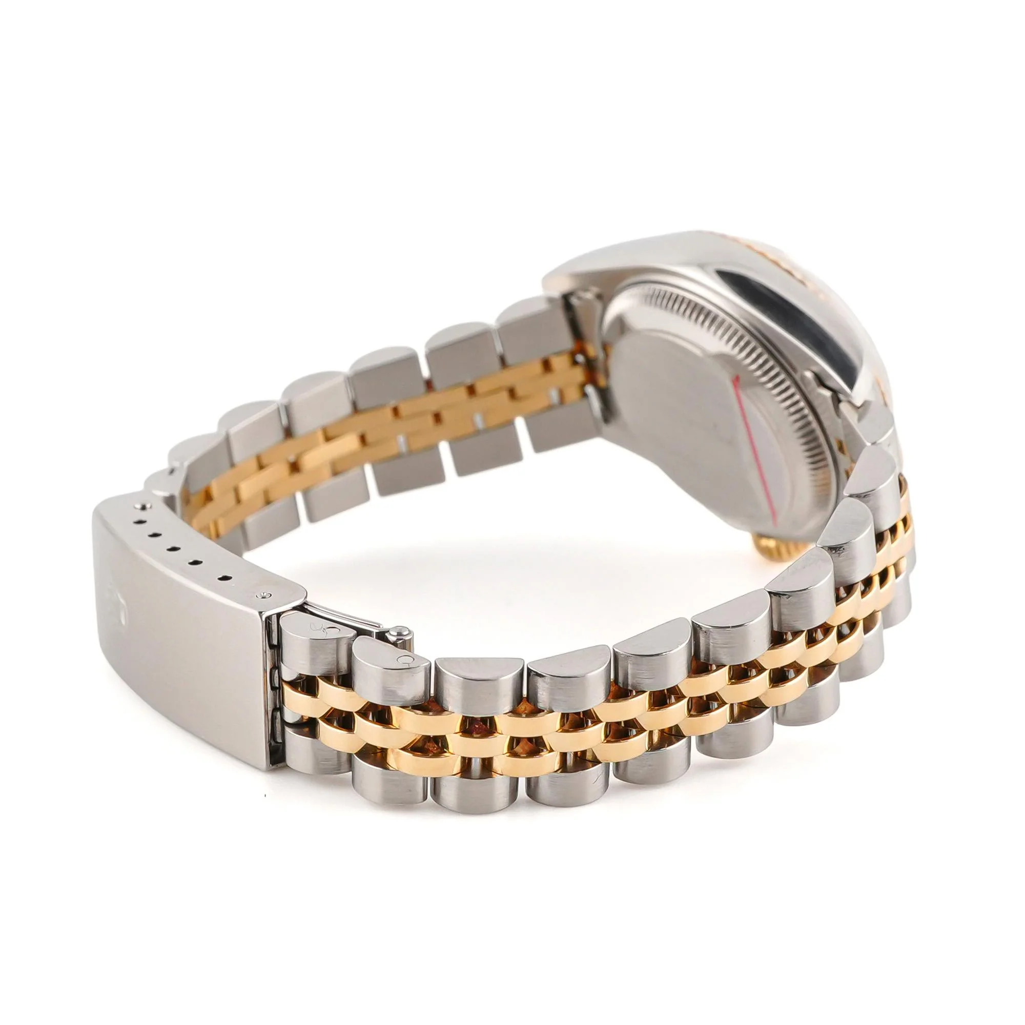 Rolex 69173 Lady-Datejust 26 mm Champagne Roman Dial Jubilee Bracelet Box and Papers 1994 - Image 6