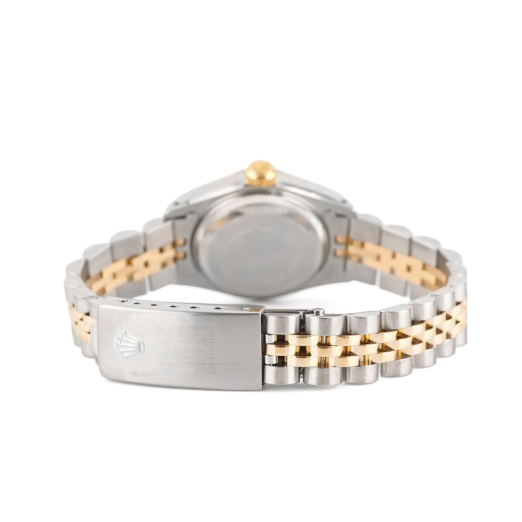 Rolex 69173 Lady-Datejust 26 mm Fluted Bezel Champagne Diamond Dial Jubilee Bracelet Box and Papers 1987 - Image 3