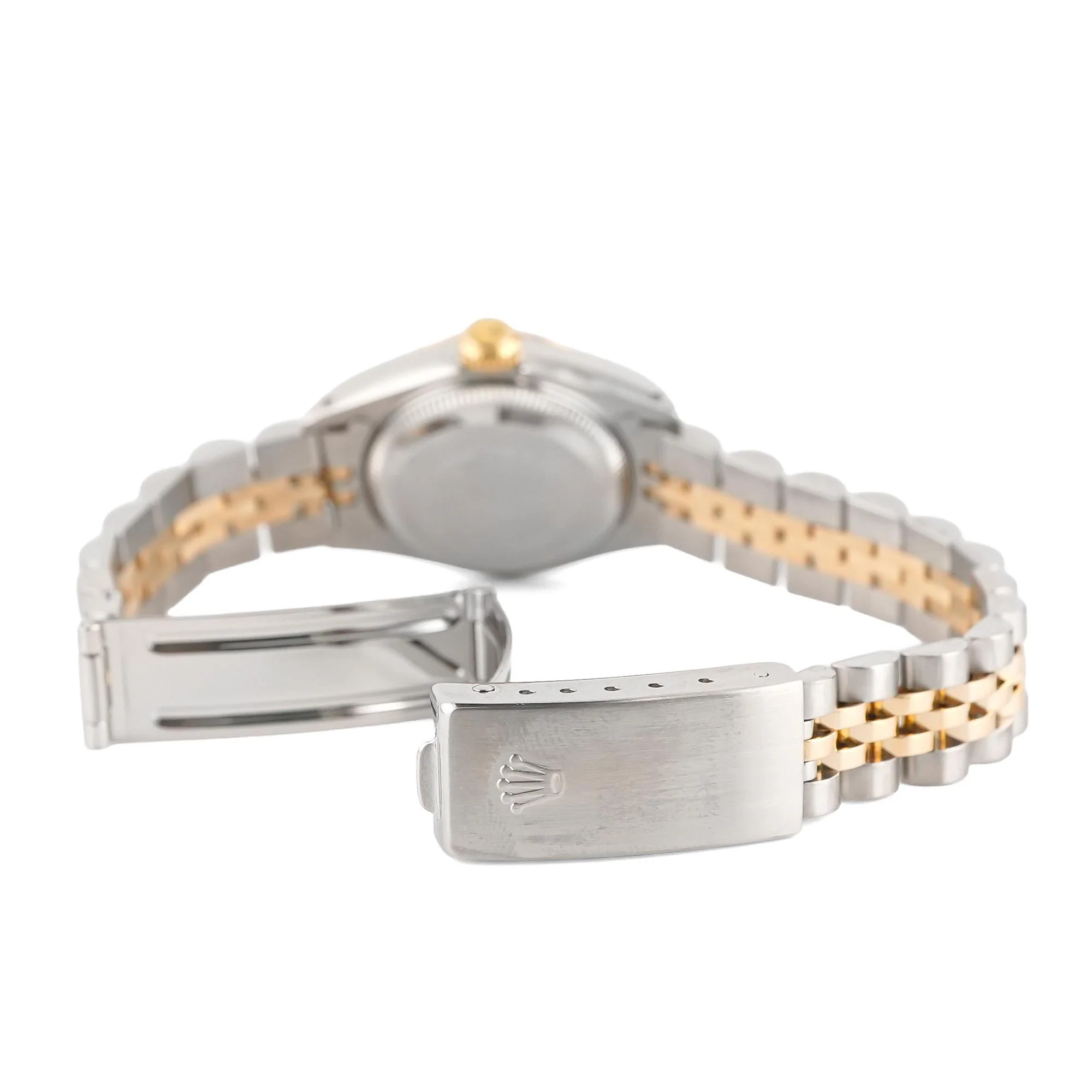 Rolex 69173 Lady-Datejust 26 mm Fluted Bezel Champagne Diamond Dial Jubilee Bracelet Box and Papers 1987 - Image 5