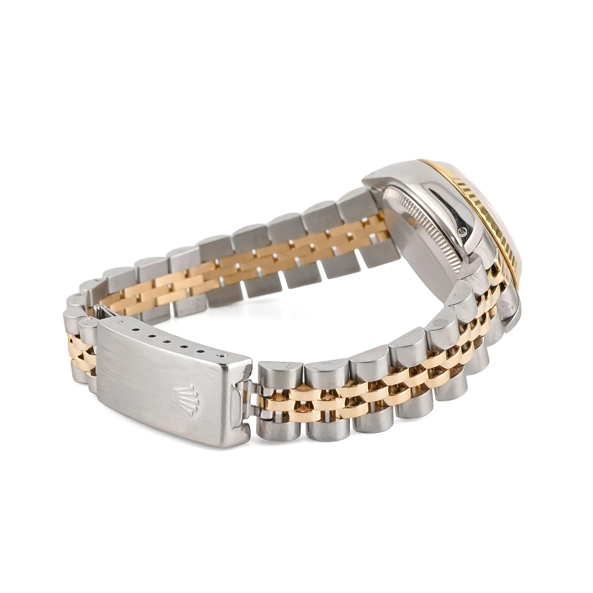 Rolex 69173 Lady-Datejust 26 mm Fluted Bezel Champagne Diamond Dial Jubilee Bracelet Box and Papers 1987 - Image 6