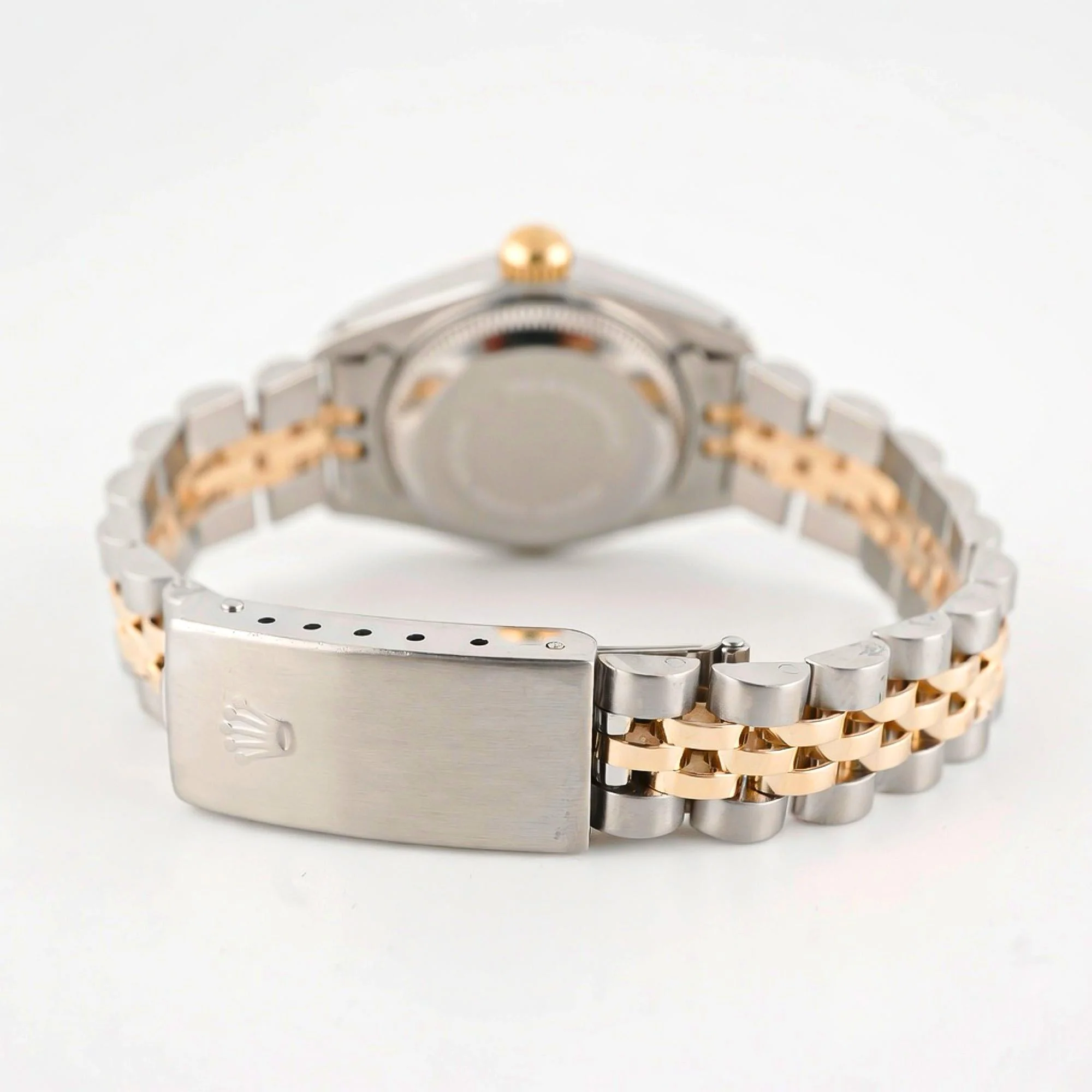 Rolex 69173 Lady-Datejust 26 mm Silver Diamond Dial Jubilee Bracelet Box and Papers 1983 - Image 3