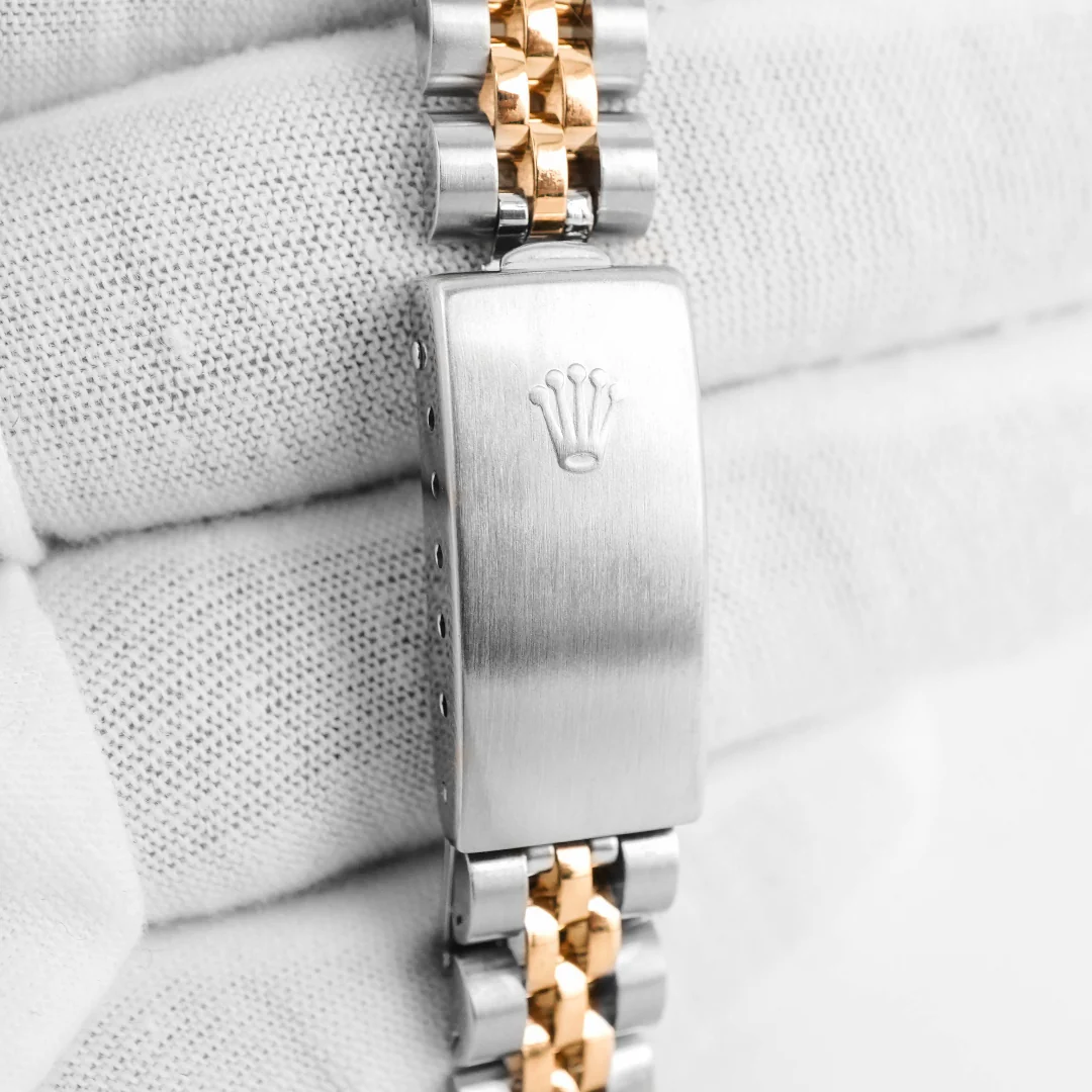 Rolex 69173 Lady-Datejust 26 mm Silver Diamond Dial Jubilee Bracelet Box and Papers 1991 - Image 5