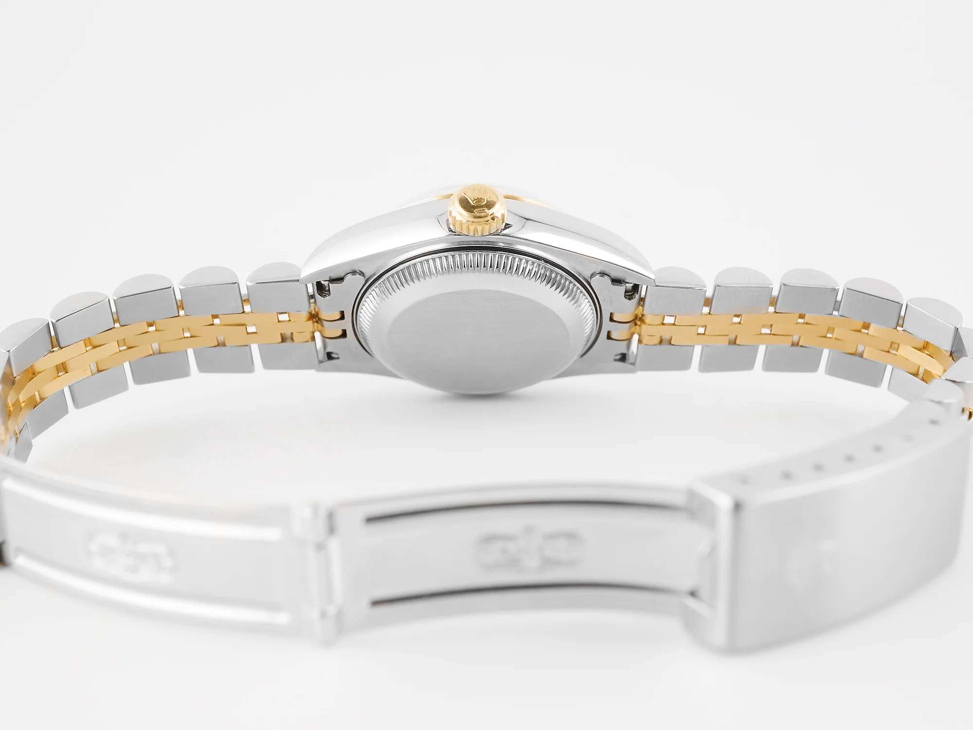 Rolex 69173 Lady-Datejust 26 mm Blue Vingrette Diamond Dial Jubilee Bracelet Box and Papers 1998 - Image 9