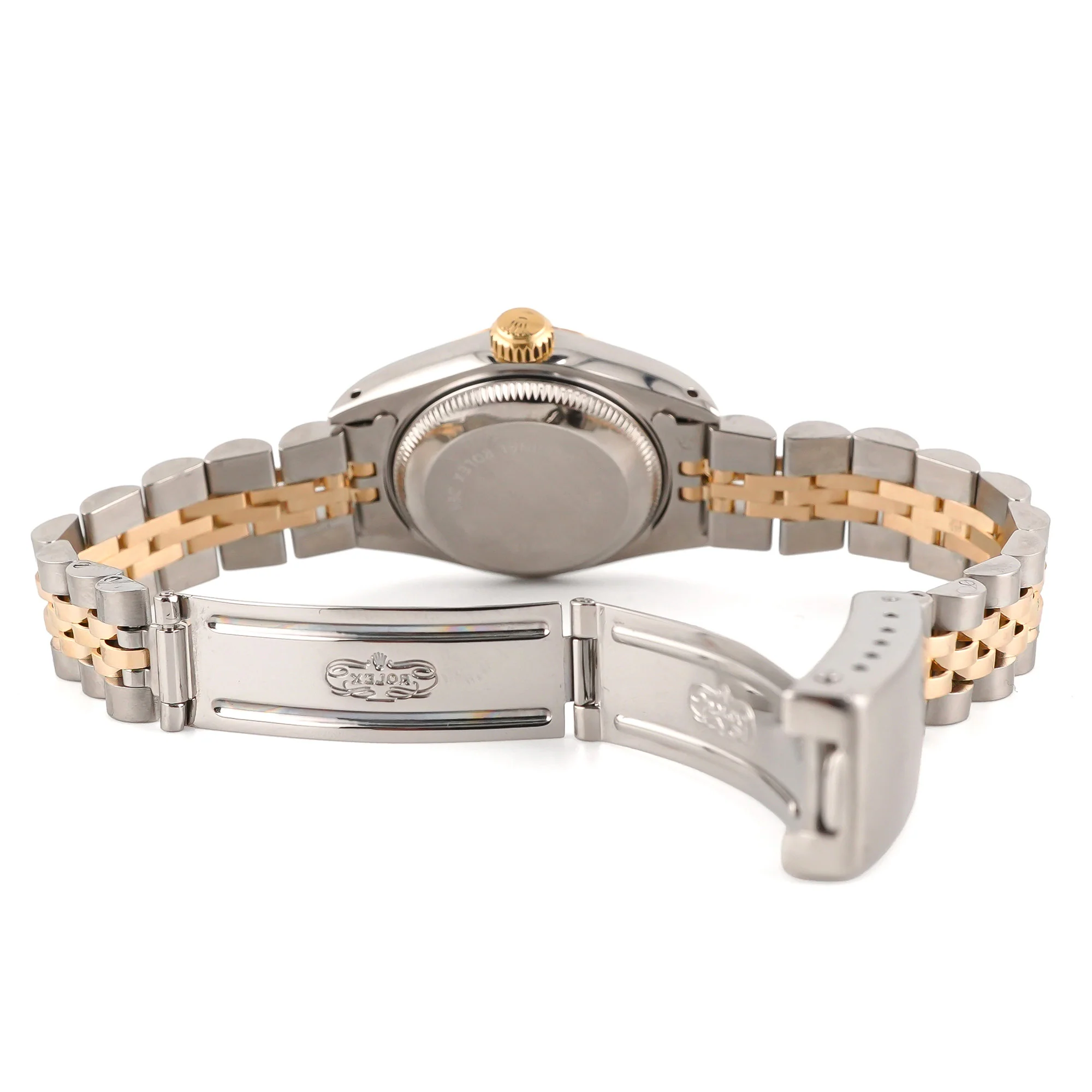 Rolex 69173 Lady-Datejust 26 mm Silver Diamond Dial Jubilee Bracelet Box and Papers 1992 - Image 4