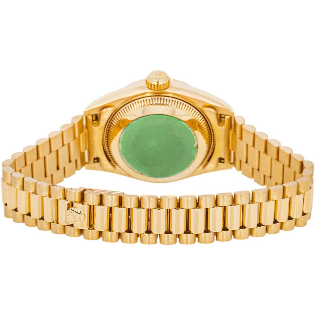 Rolex 69178 Lady-Datejust 26 mm Champagne Stick Dial President Bracelet with Box 1989 - Image 4