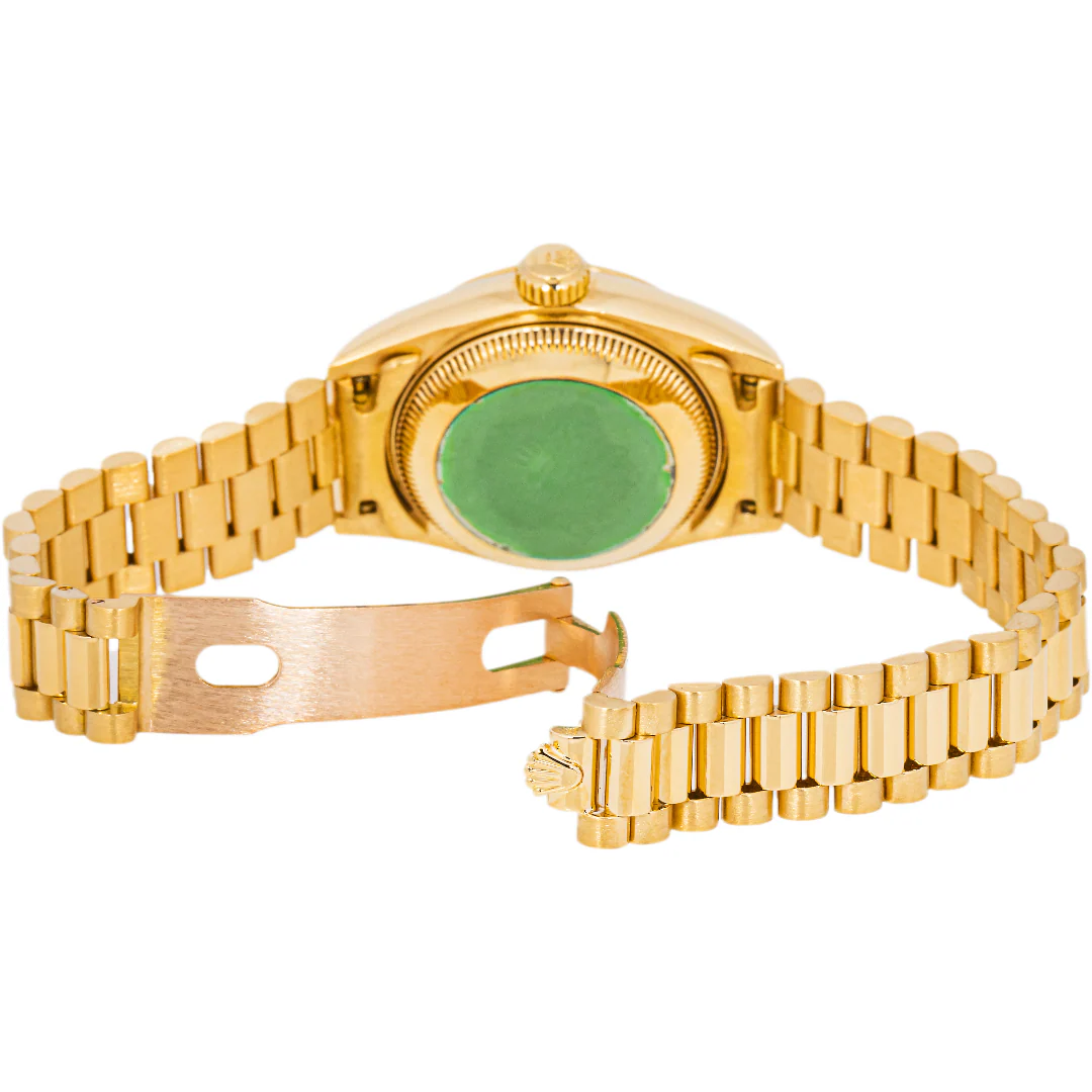 Rolex 69178 Lady-Datejust 26 mm Champagne Stick Dial President Bracelet with Box 1989 - Image 8