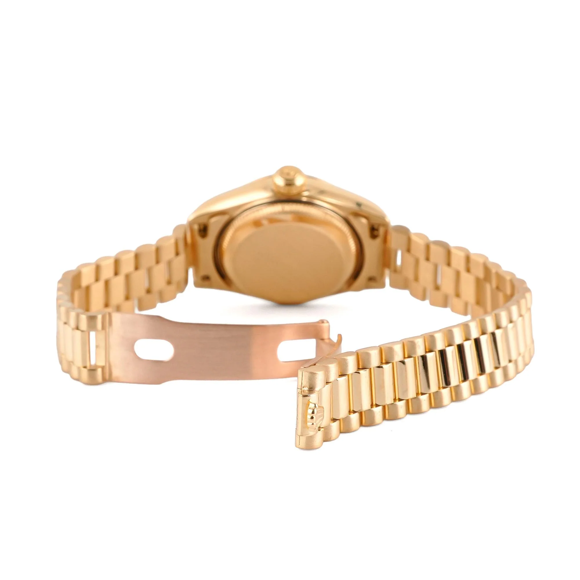 Rolex 69178 Lady-Datejust 26 mm Champagne Diamond Dial President Bracelet 1995 with Box - Image 5