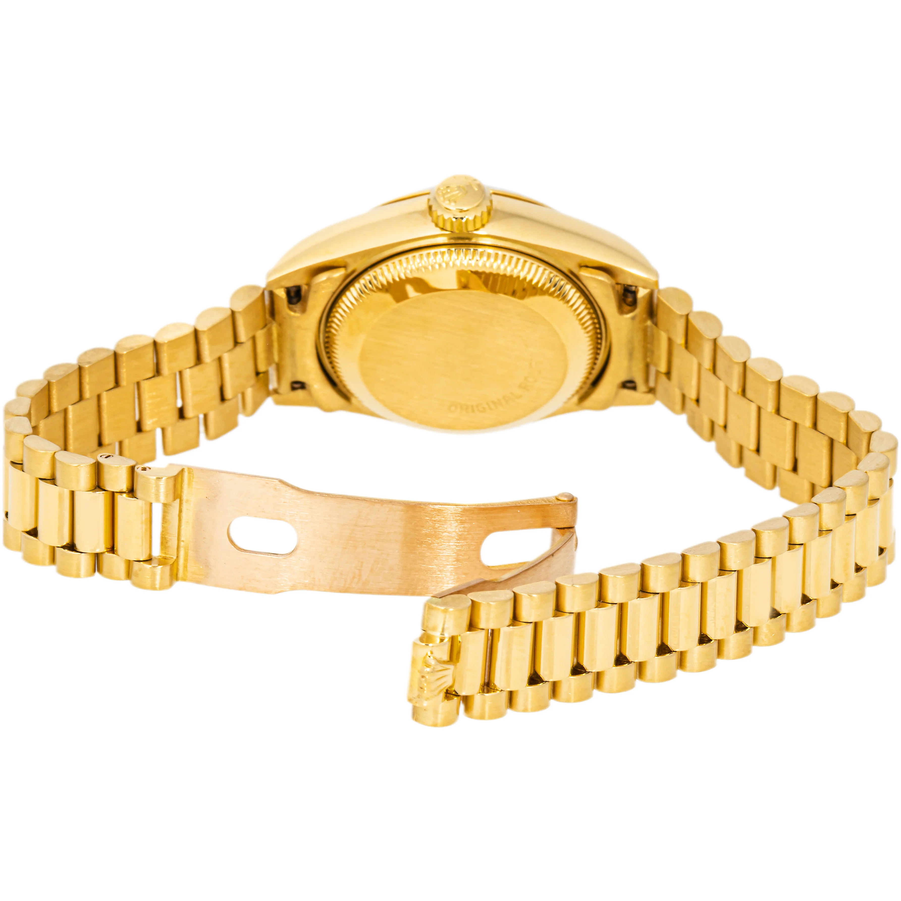 Rolex 69178 Lady-Datejust 26 mm Champagne Index Dial President Bracelet with Box 1986 - Image 8