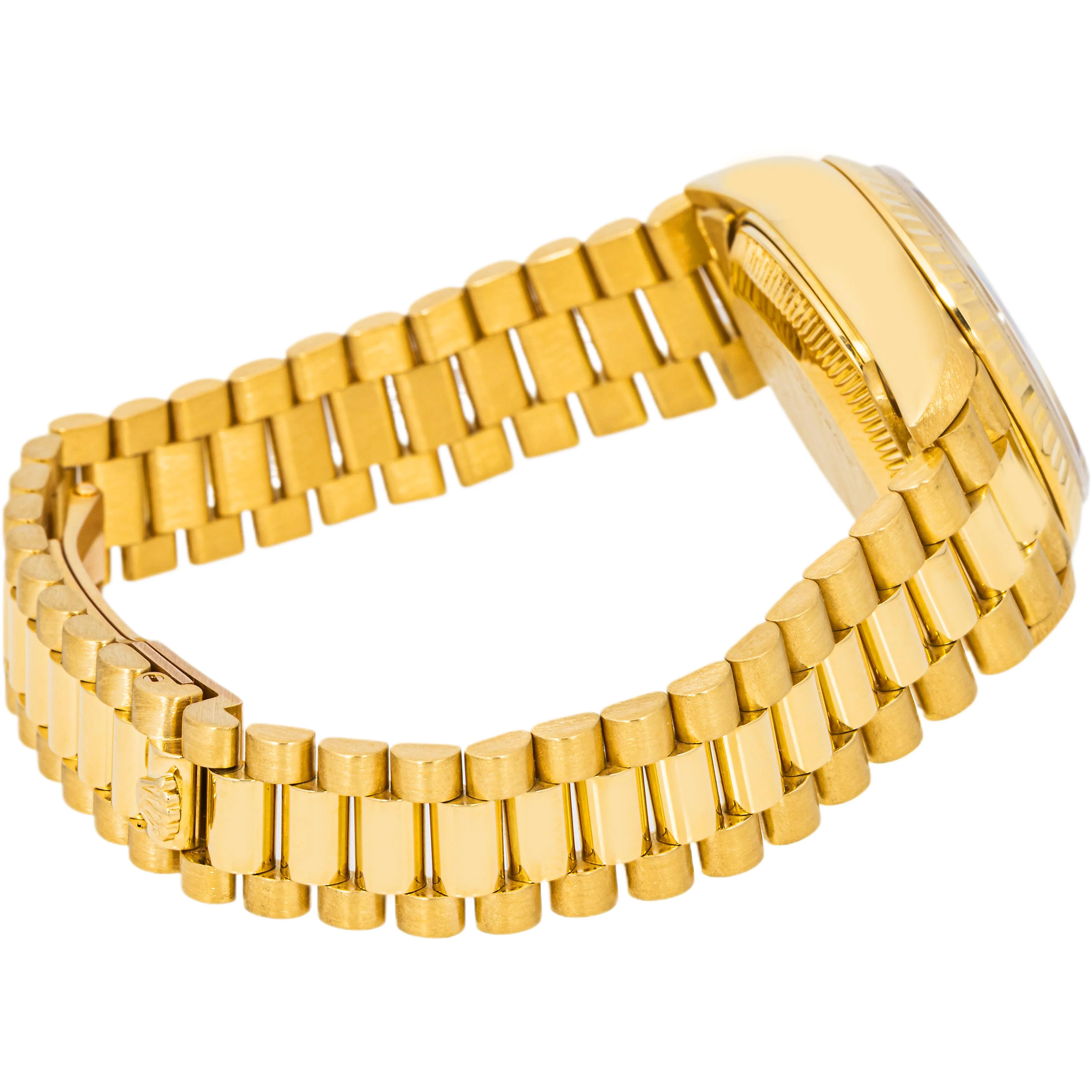 Rolex 69178 Lady-Datejust 26 mm Fluted Bezel Champagne Diamond Dial President Bracelet Box 1991 - Image 5