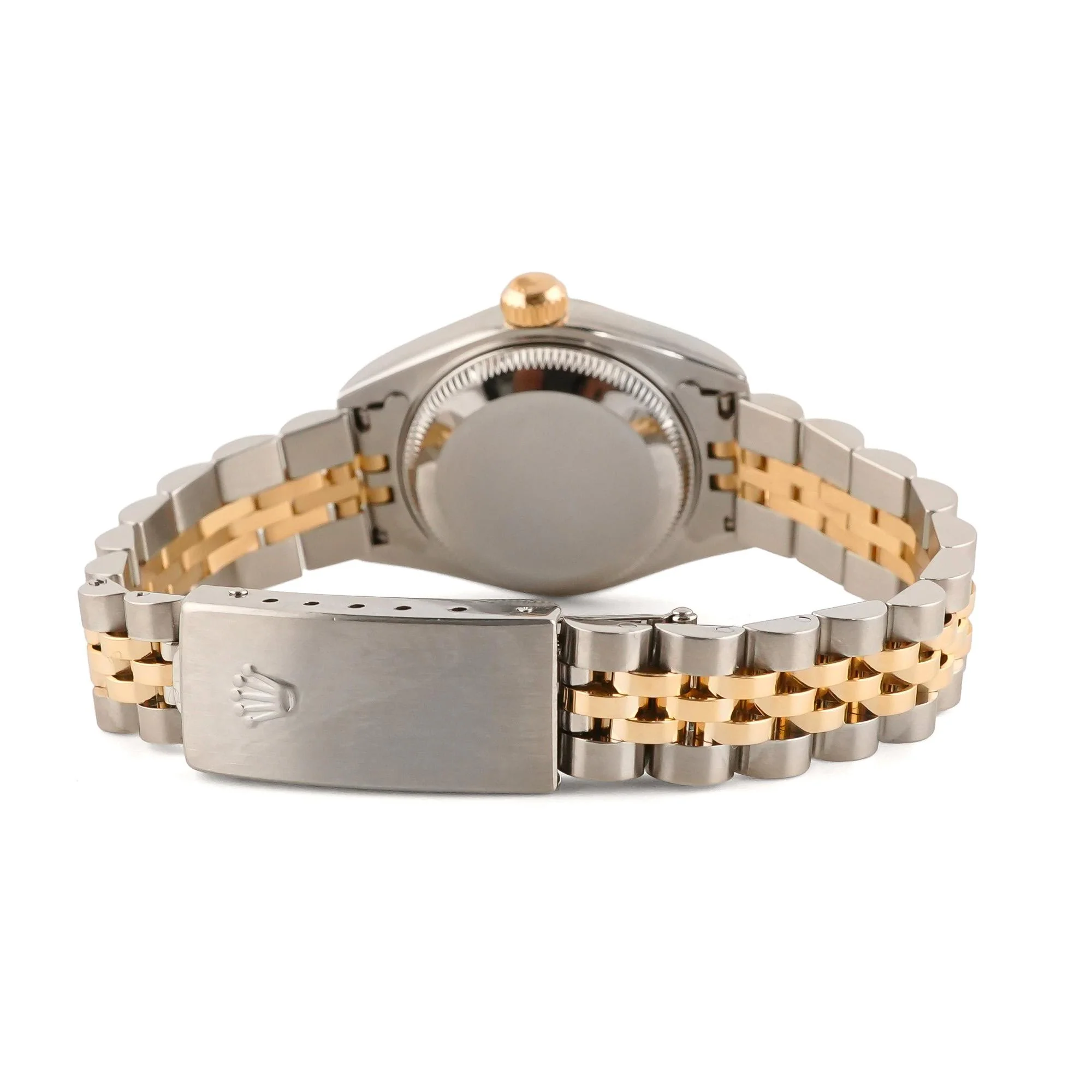 Rolex 79173 Lady-Datejust 26 mm Fluted Bezel Champagne Index Dial Jubilee Bracelet Box 1999 - Image 3