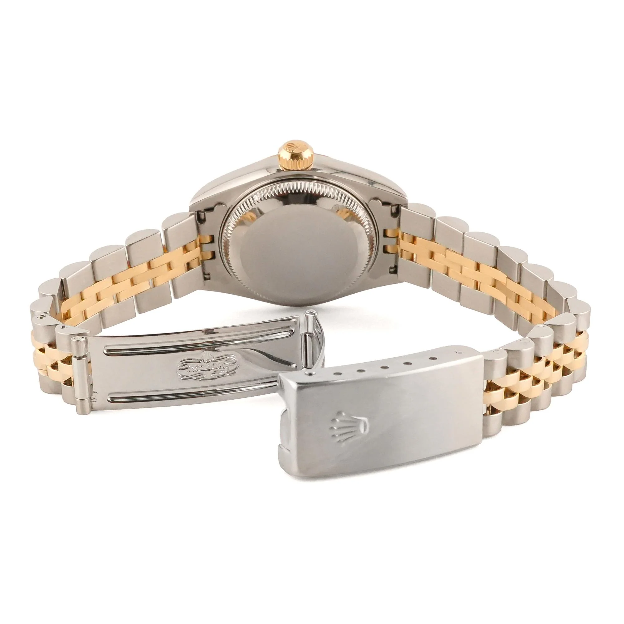 Rolex 79173 Lady-Datejust 26 mm Fluted Bezel Champagne Index Dial Jubilee Bracelet Box 1999 - Image 5
