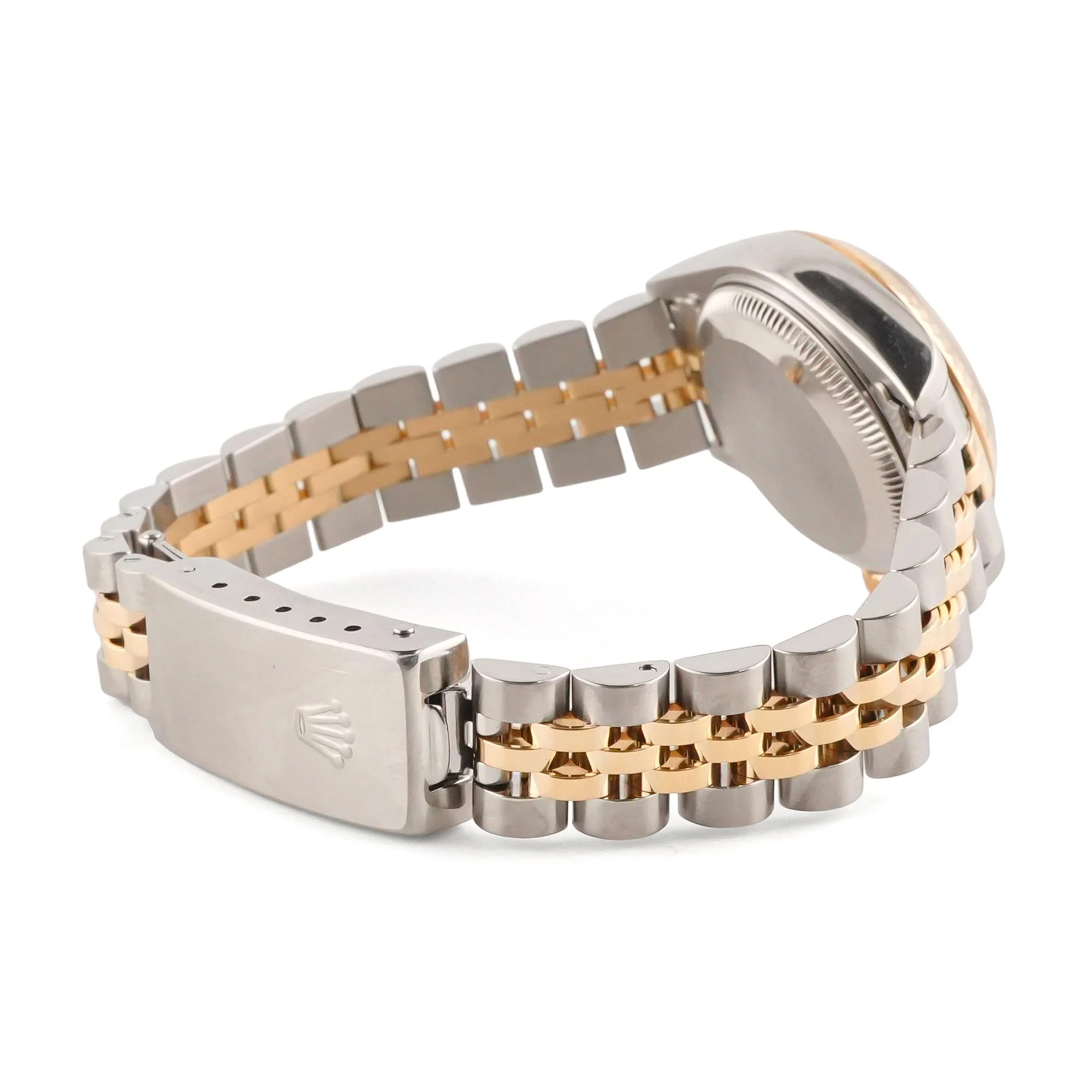 Rolex 79173 Lady-Datejust 26 mm Fluted Bezel Champagne Index Dial Jubilee Bracelet Box 1999 - Image 6