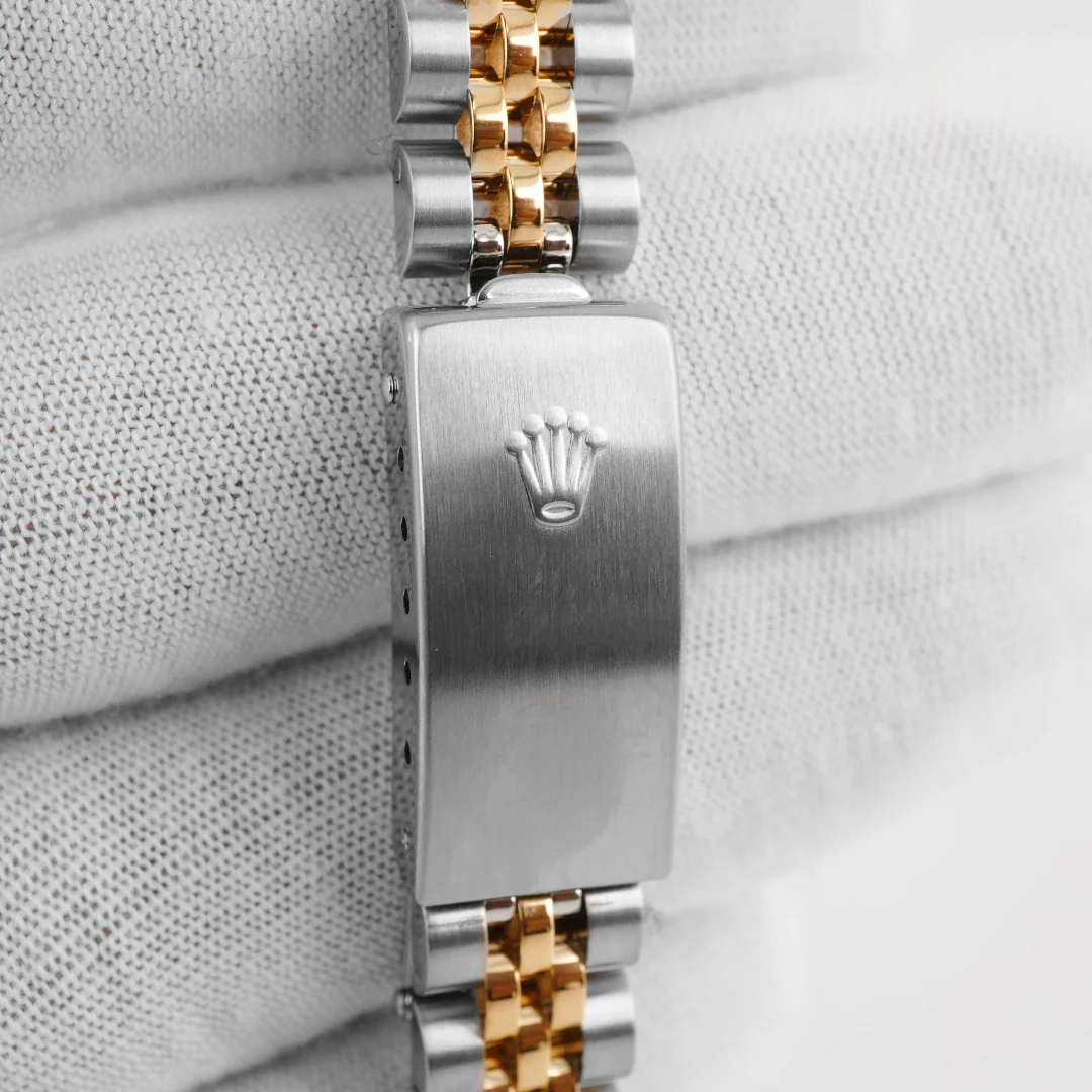 Rolex 79173 Lady-Datejust 26 mm Champagne Index Dial Jubilee Bracelet Box and Papers 1999 - Image 5