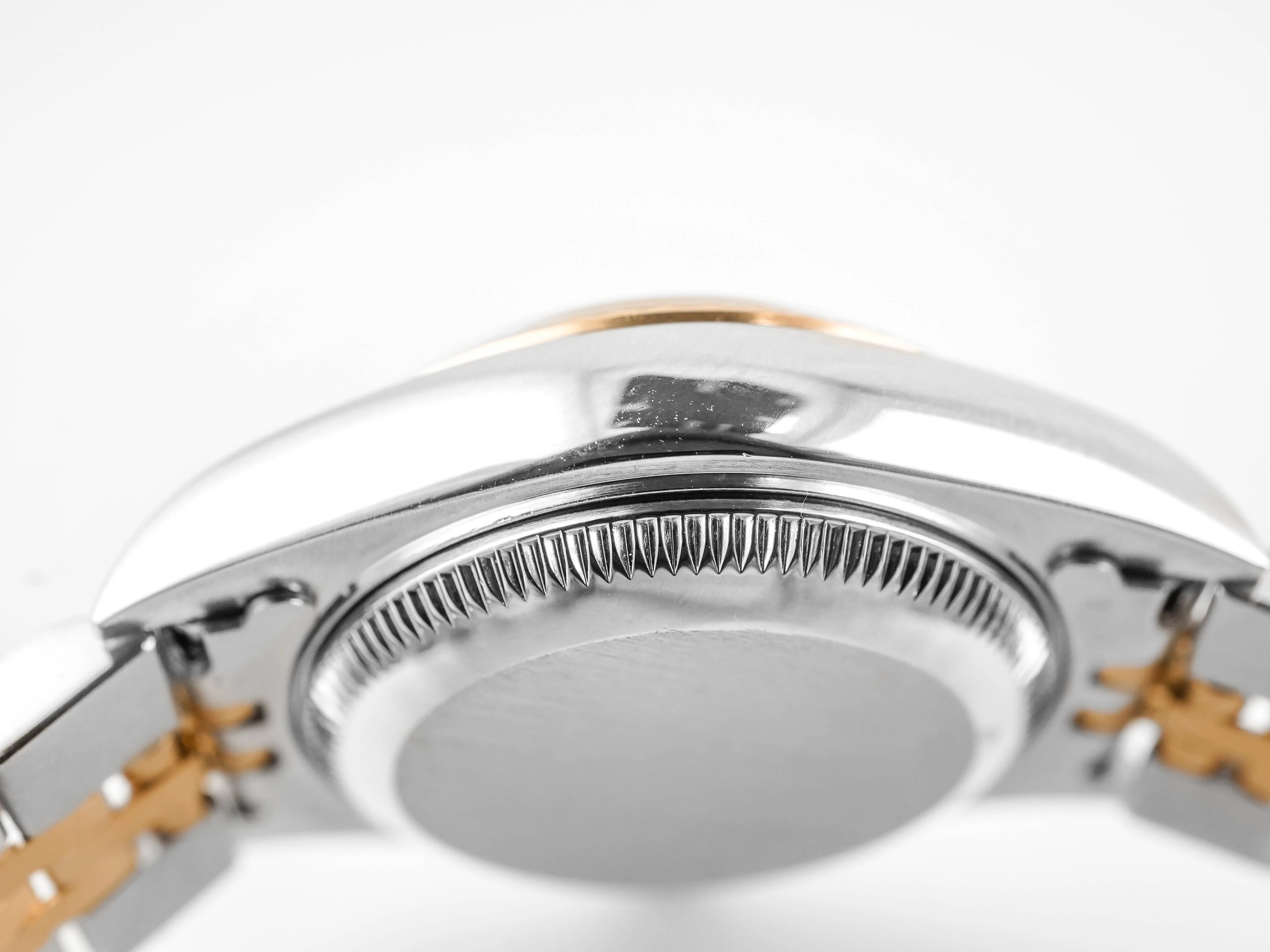 Rolex 79173 Lady-Datejust 26 mm Fluted Bezel Champagne Index Dial Jubilee Bracelet Box 2001 - Image 9