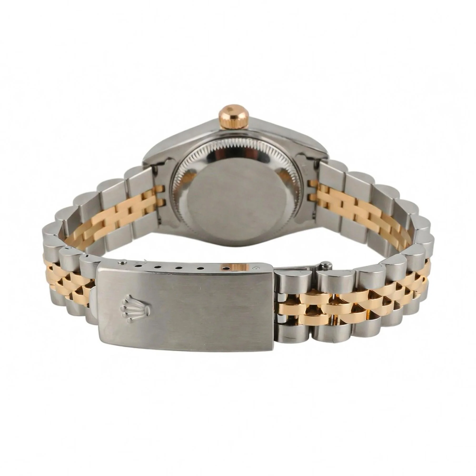 Rolex 79173 Lady-Datejust 26 mm Fluted Bezel Champagne Index Dial Jubilee Bracelet Box 2000 - Image 3