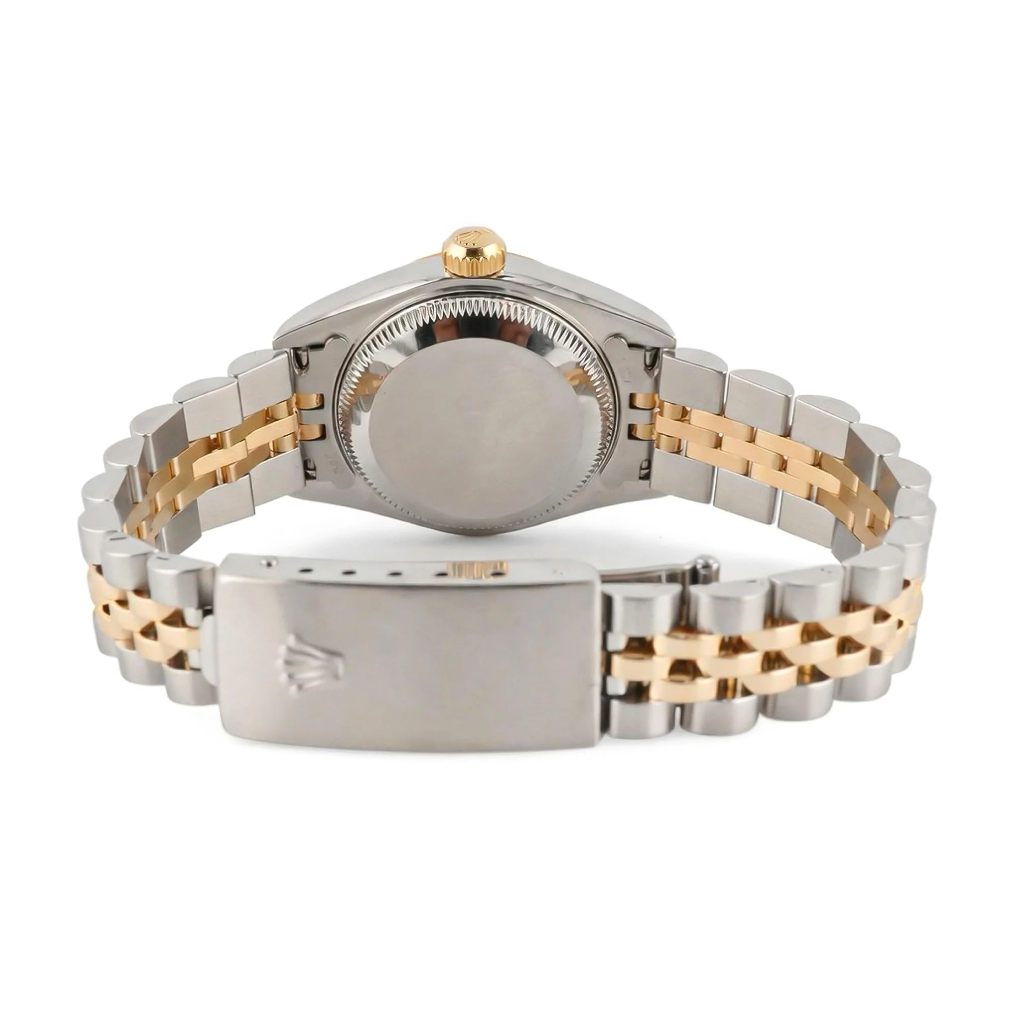 Rolex 79173 Lady-Datejust 26 mm Fluted Bezel Champagne Index Dial Jubilee Bracelet Box 2001 - Image 3