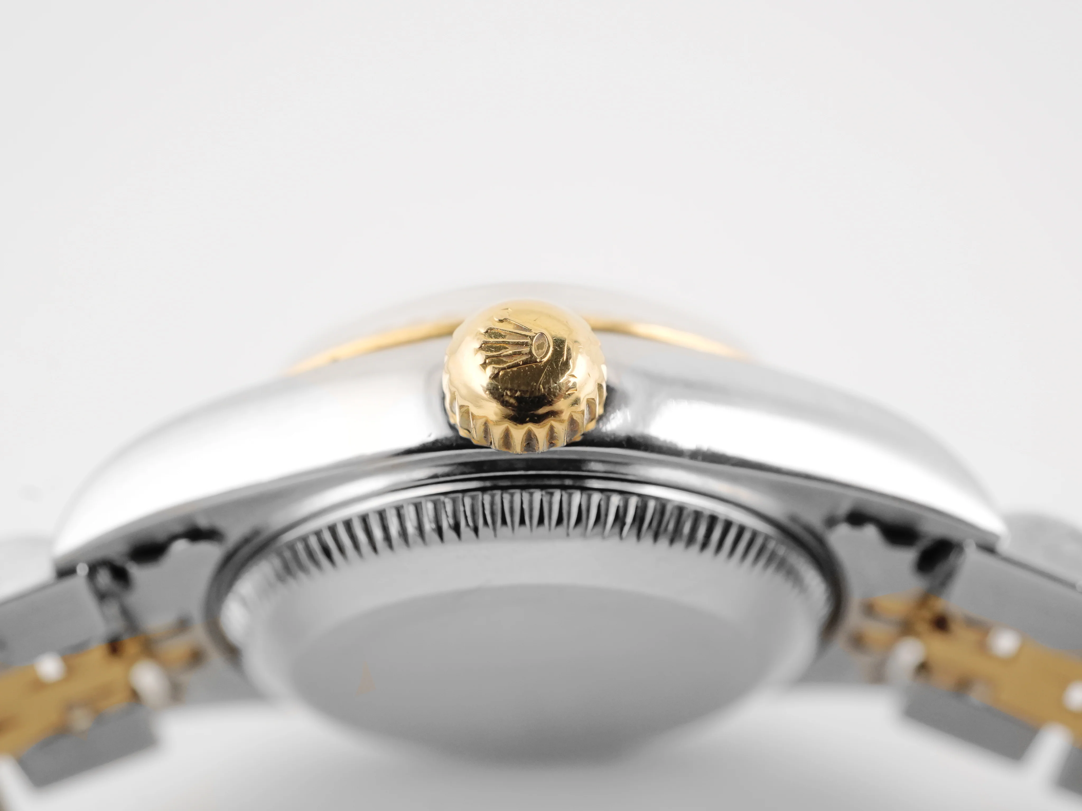 Rolex 79173 Lady-Datejust 26 mm Fluted Bezel Ivory Pyramid Roman Dial Jubilee Bracelet Box 2001 - Image 8