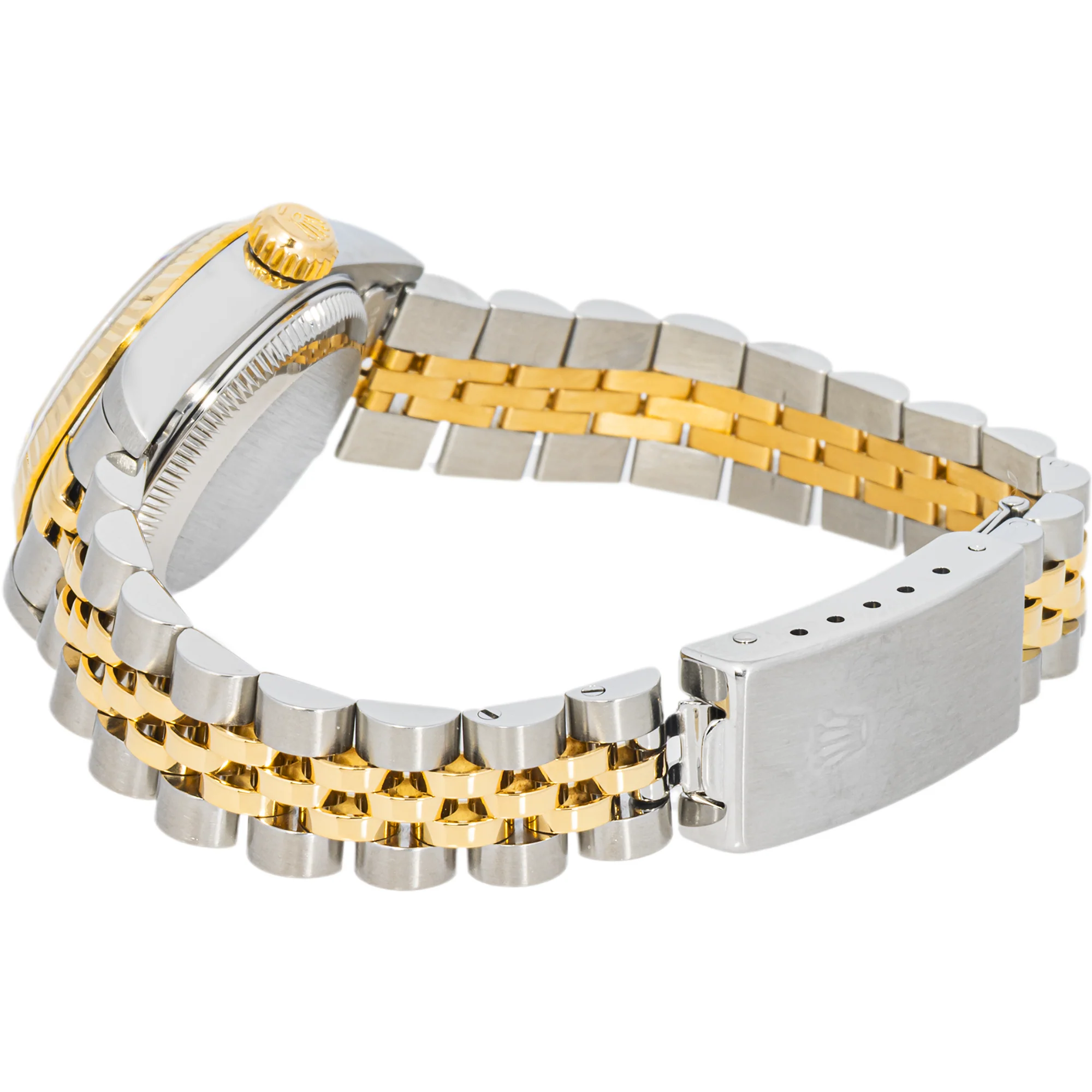Rolex 79173 Lady-Datejust 26 mm Jubilee Ivory Arabic Dial Jubilee Bracelet Box 2002 - Image 7