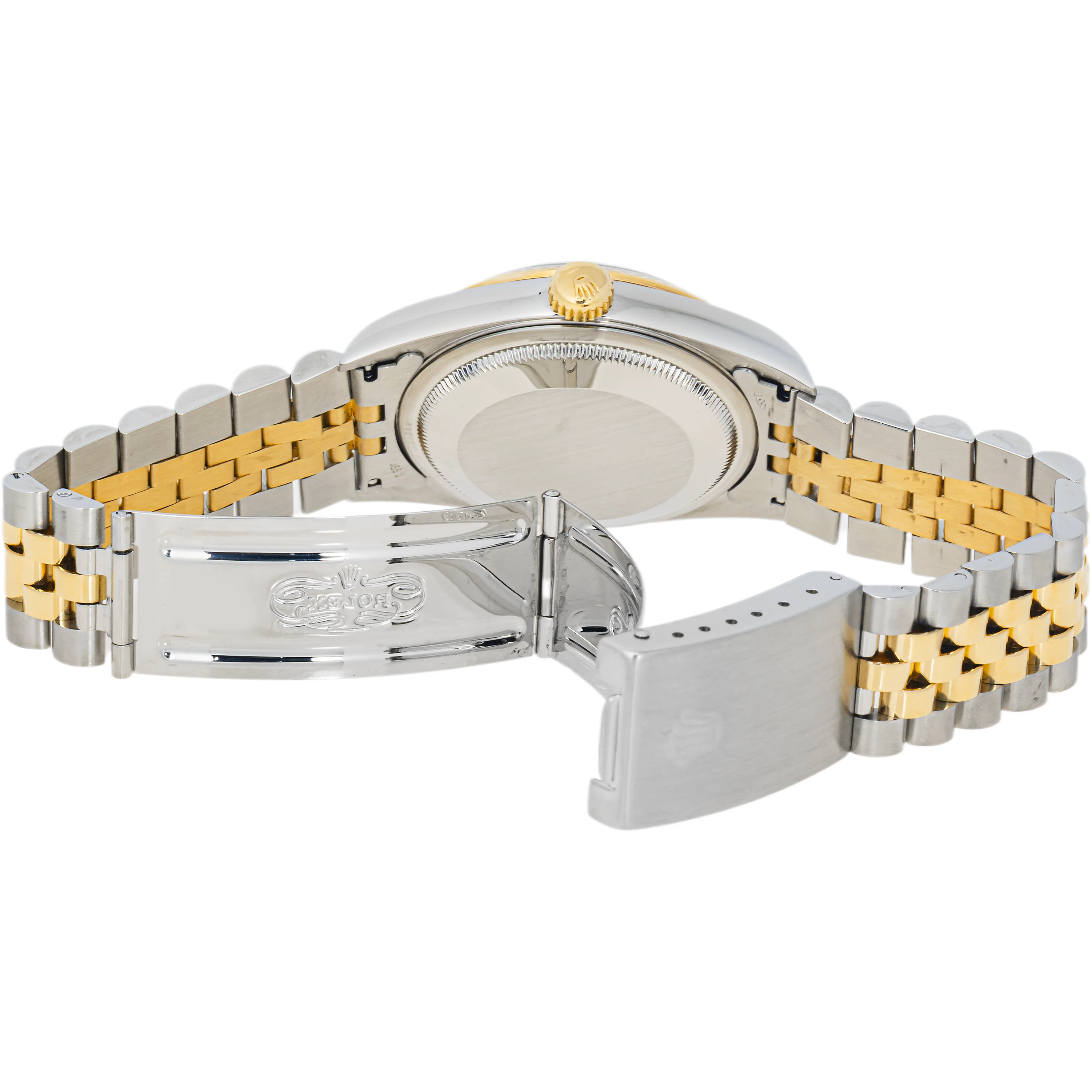 Rolex Datejust 36mm 16233 Fluted Bezel Champagne Roman Jubilee Bracelet Box & Papers 2002 - Image 8