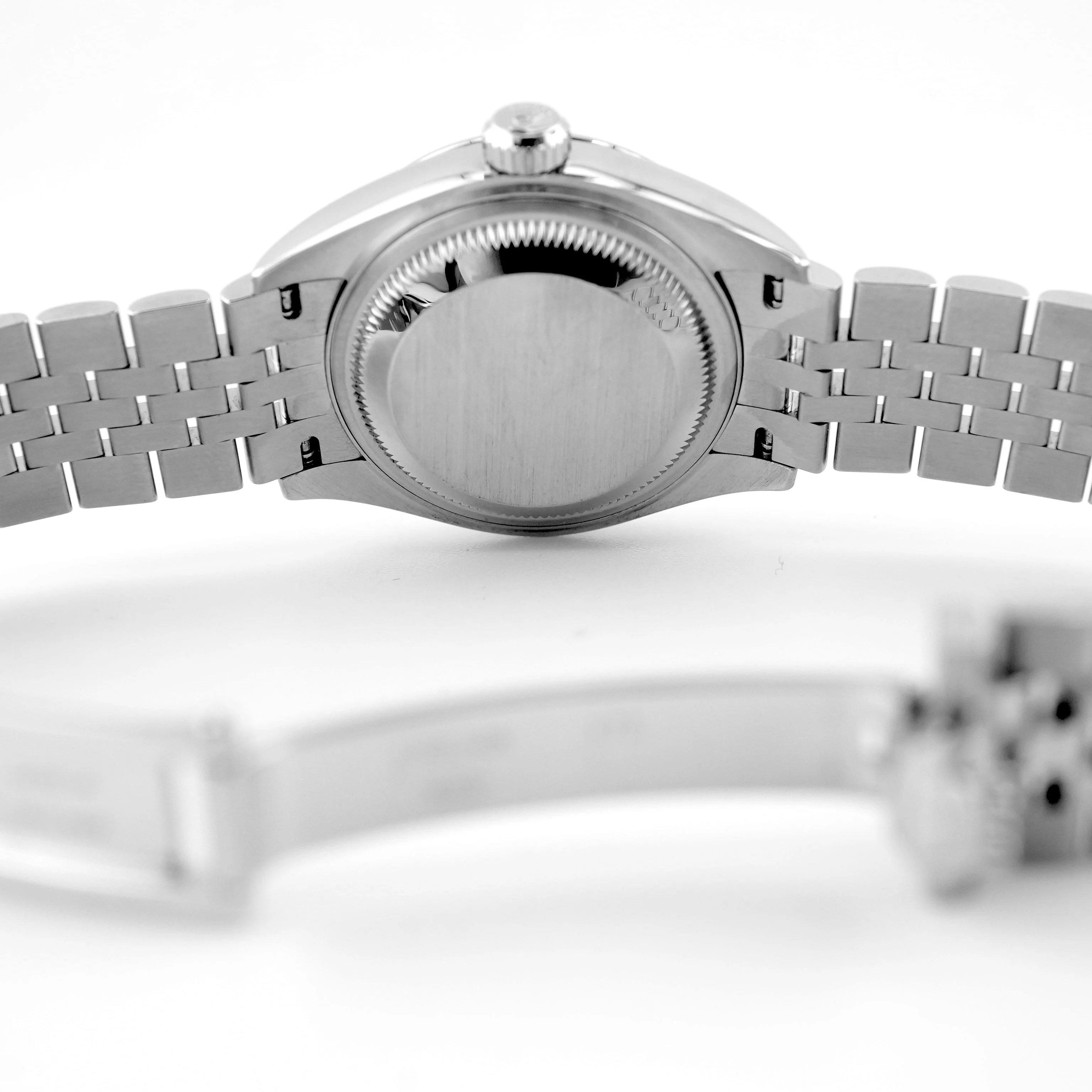 Rolex 279174 Lady-Datejust 28 Fluted Bezel White Roman Dial Jubilee Bracelet Box and Papers 2019 - Image 5